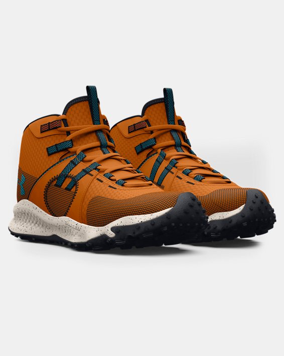 Men's UA Charged Maven Trek Trail Shoes, Orange, pdpMainDesktop image number 3